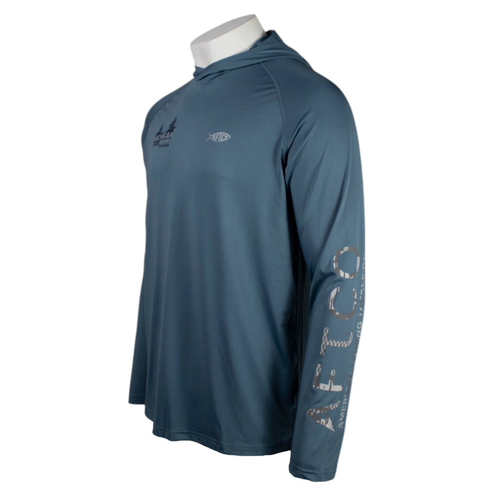 Michigan Out of Doors AFTCO Samurai Hooded Long Sleeve
